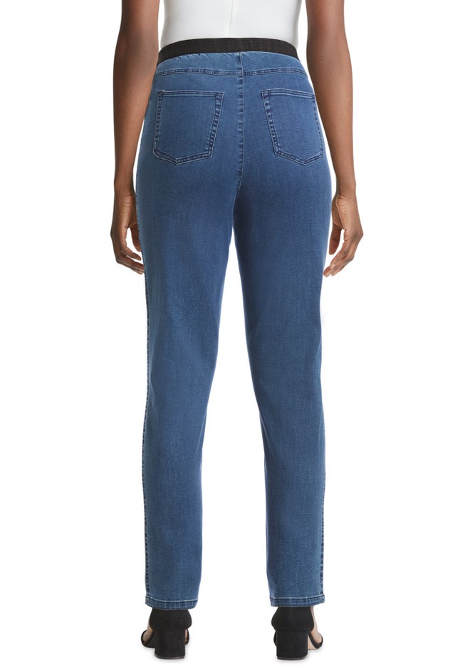 Stretch Denim Straight-Leg Jegging image number 2