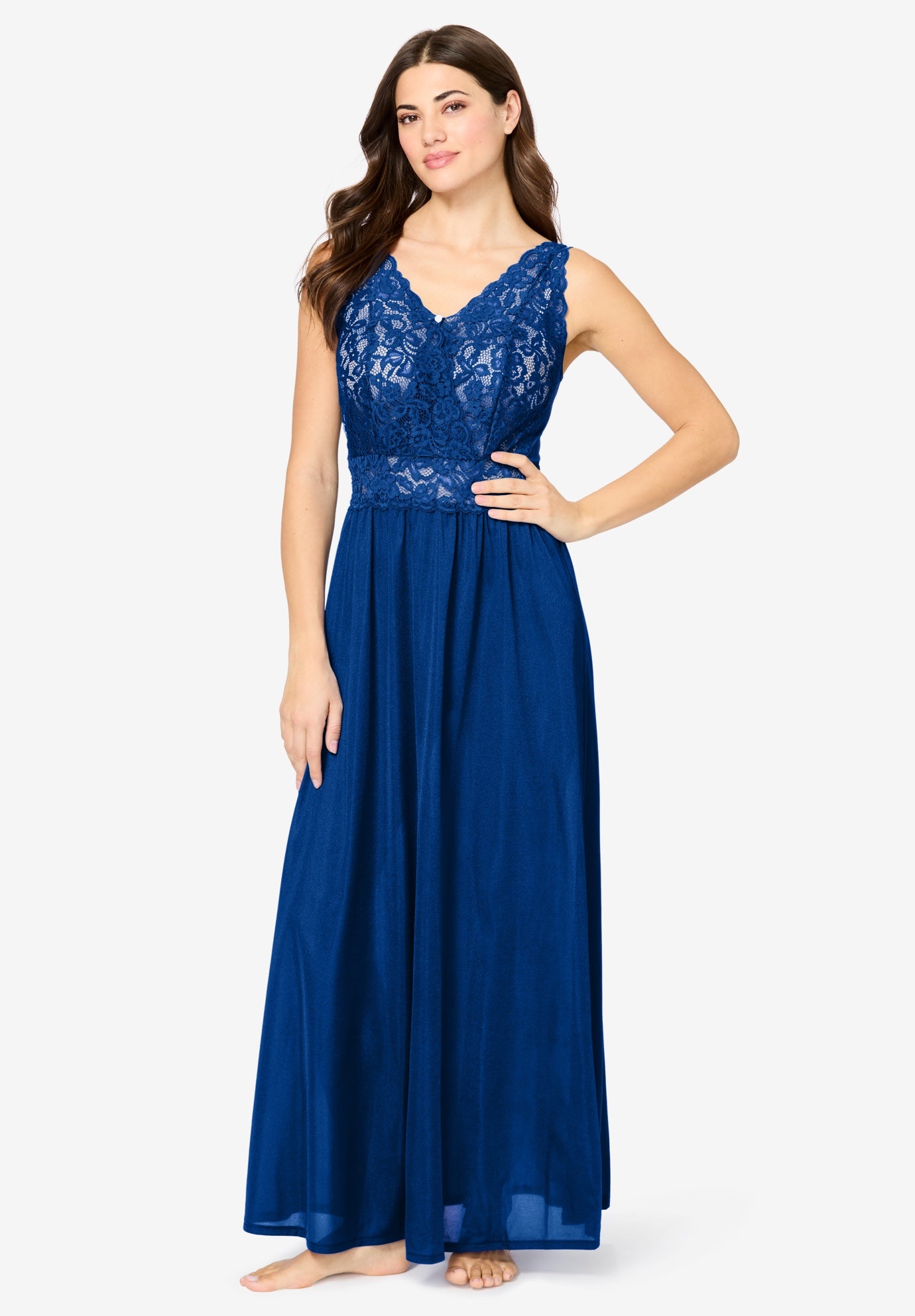 Amoureuse&reg; Peignoir 2-Piece Tricot Gown & Robe image number 3