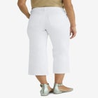 Classic Cotton Denim Wide Leg Crop Jean image number null