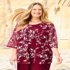 Embroidered Tank and Kimono 2-Piece Set image number null