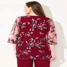 Embroidered Tank and Kimono 2-Piece Set image number null