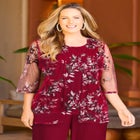 Embroidered Tank and Kimono 2-Piece Set image number null