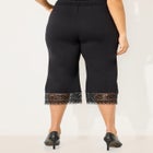 Ponte Knit Lace Capri image number null