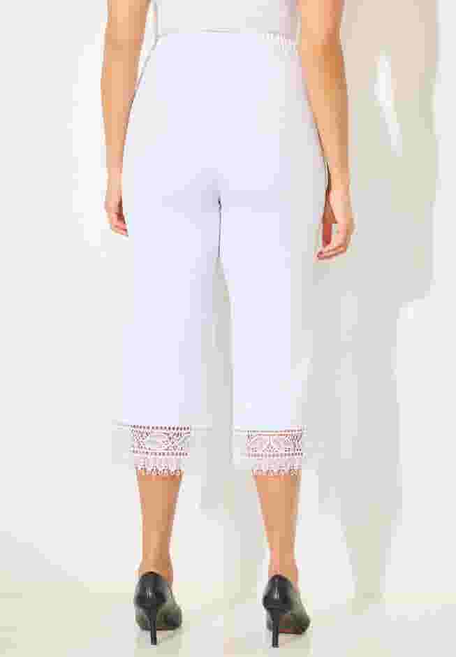Ponte Knit Lace Capri image number 1