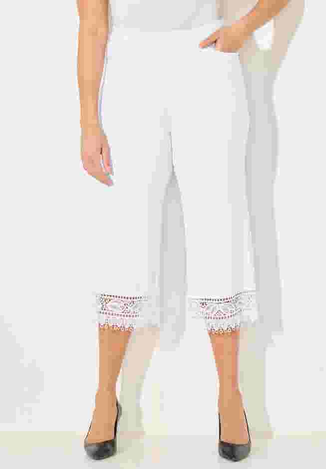 Ponte Knit Lace Capri image number 0