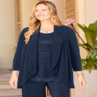 Lace Embellished Duet Top image number null