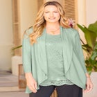 Lace Embellished Duet Top image number null