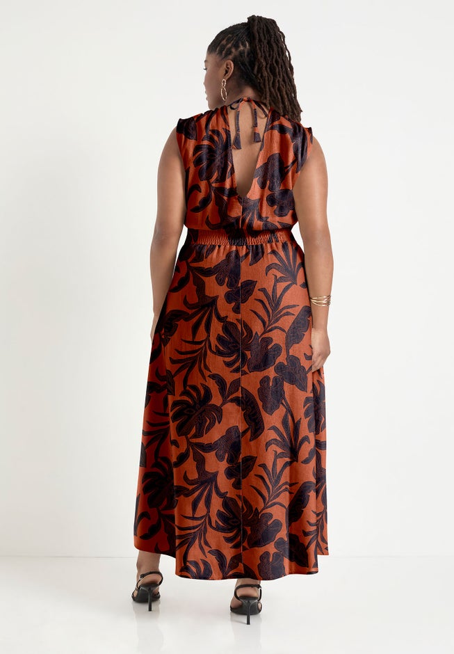 Empire Waist Midi Dress image number null