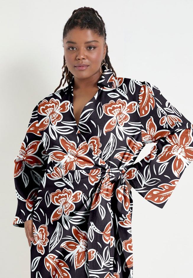 Midi Wrap Dress image number 3