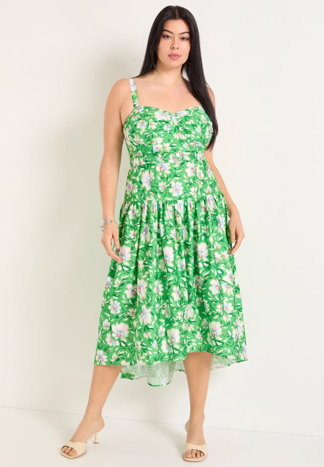 High-Low Midi Dress image number 4