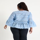 Flounce Peplum Top image number null