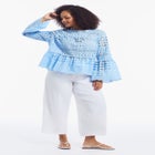 Flounce Peplum Top image number null