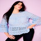 Flounce Peplum Top image number null