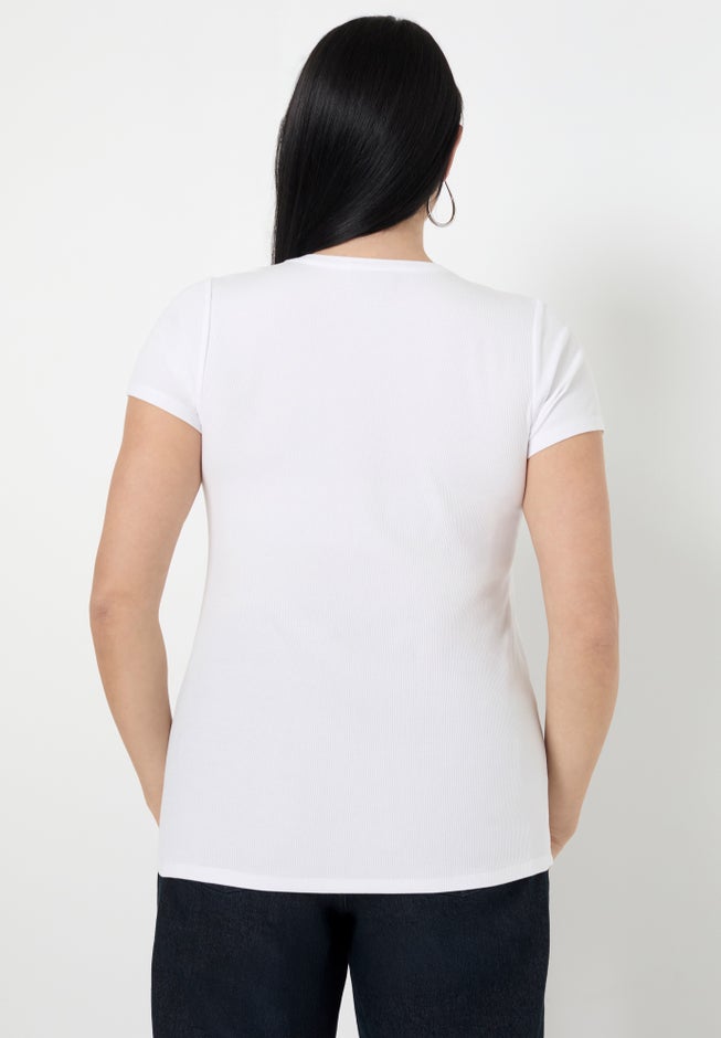 Ribbed Crewneck Top image number 1