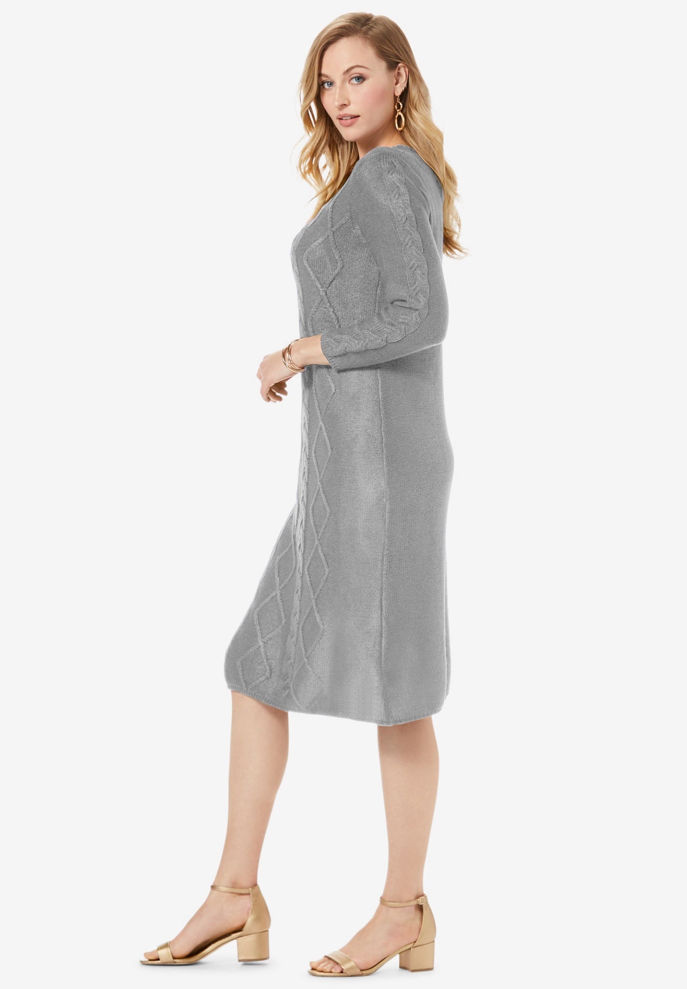 Cable Sweater Dress image number 2