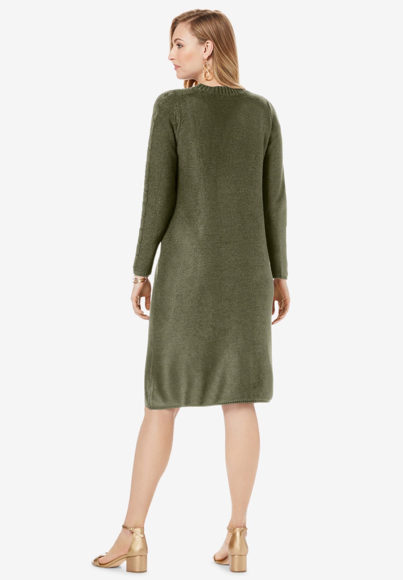 Cable Sweater Dress image number 1