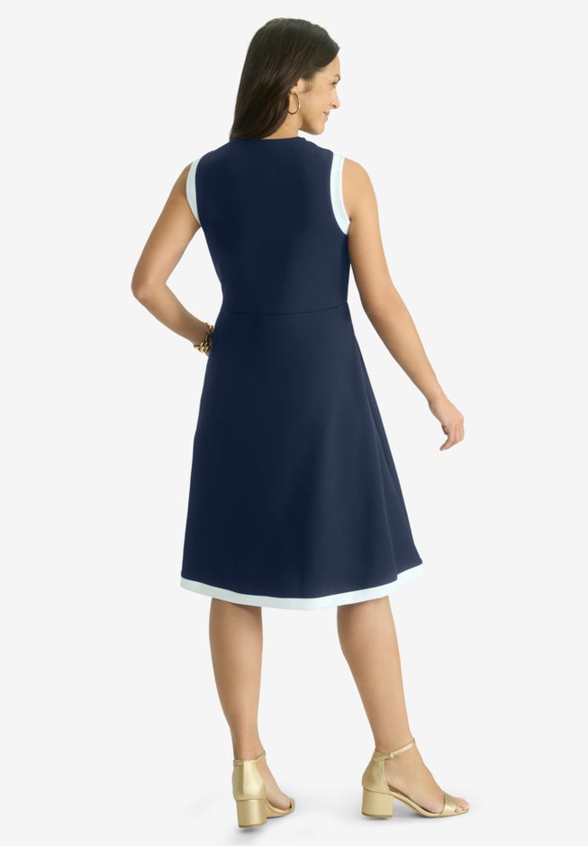 Sleeveless Crepe Dress image number null