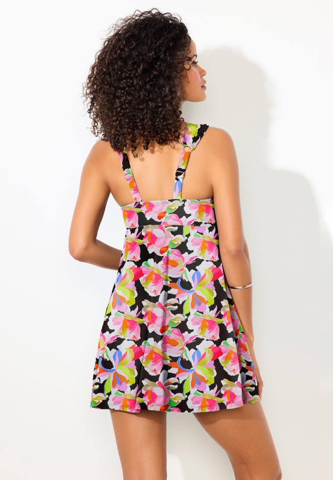 U-Neckline Swimdress image number 1