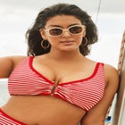 Metallic Lurex U-Wire Bikini Top image number null