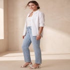 True Fit Stretch Denim Straight Leg Jean image number null