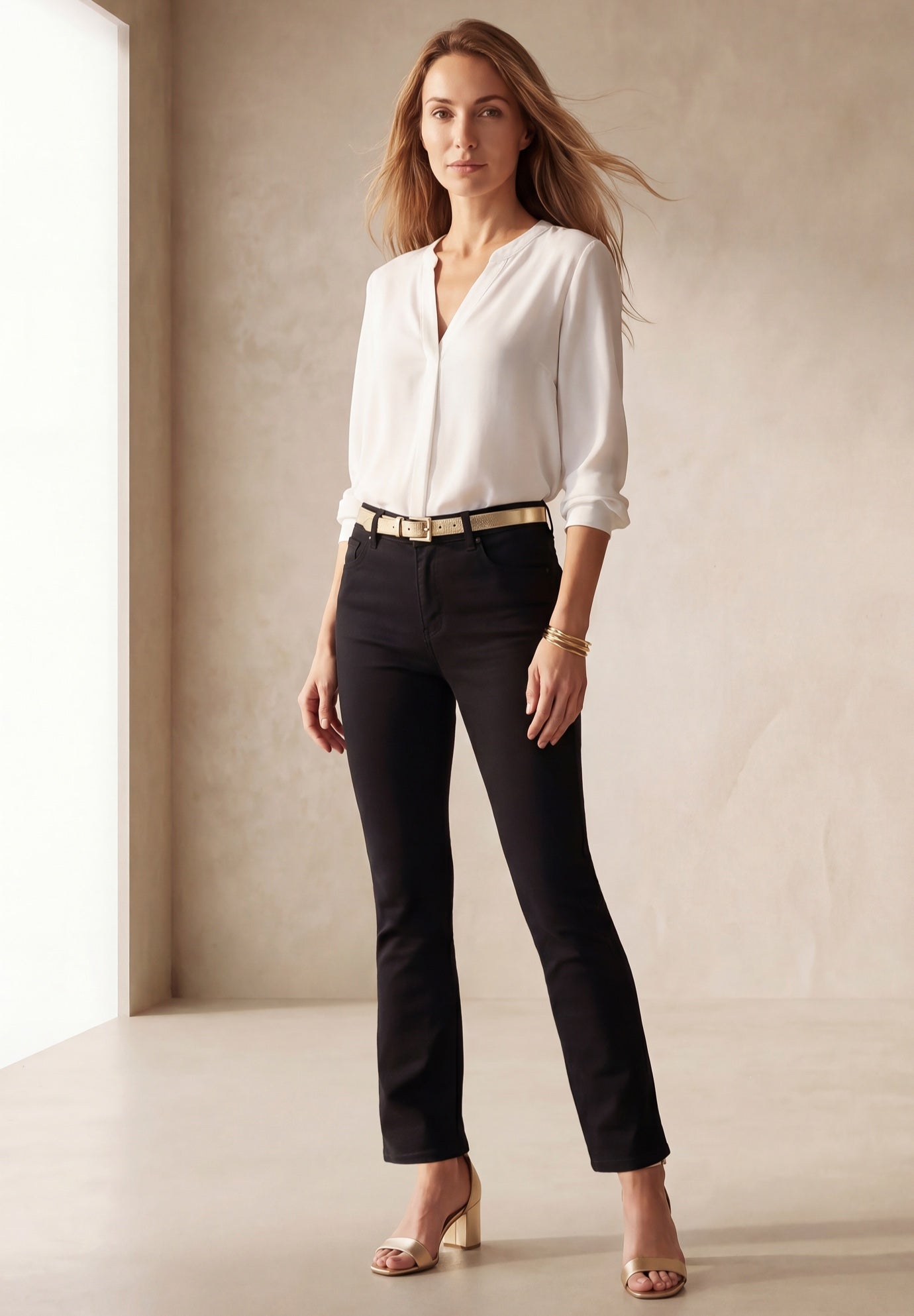 True Fit Stretch Denim Straight Leg Jean image number 0
