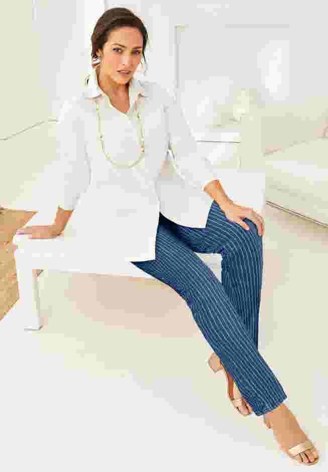 True Fit Stretch Denim Straight Leg Jean image number 4