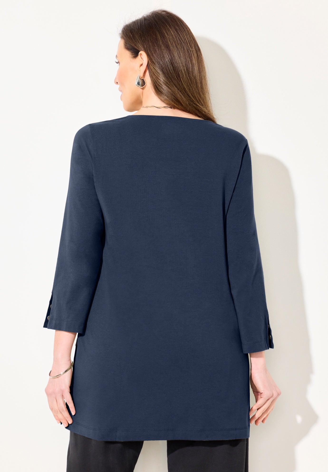 Suprema® Studio Snap Accent Tunic image number 1