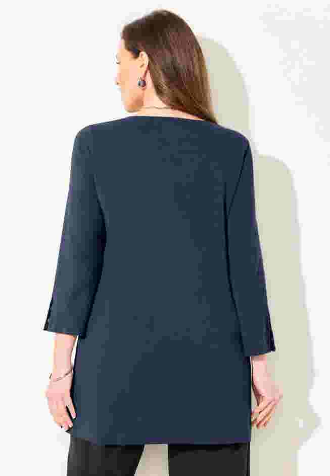 Suprema® Studio Snap Accent Tunic image number 1