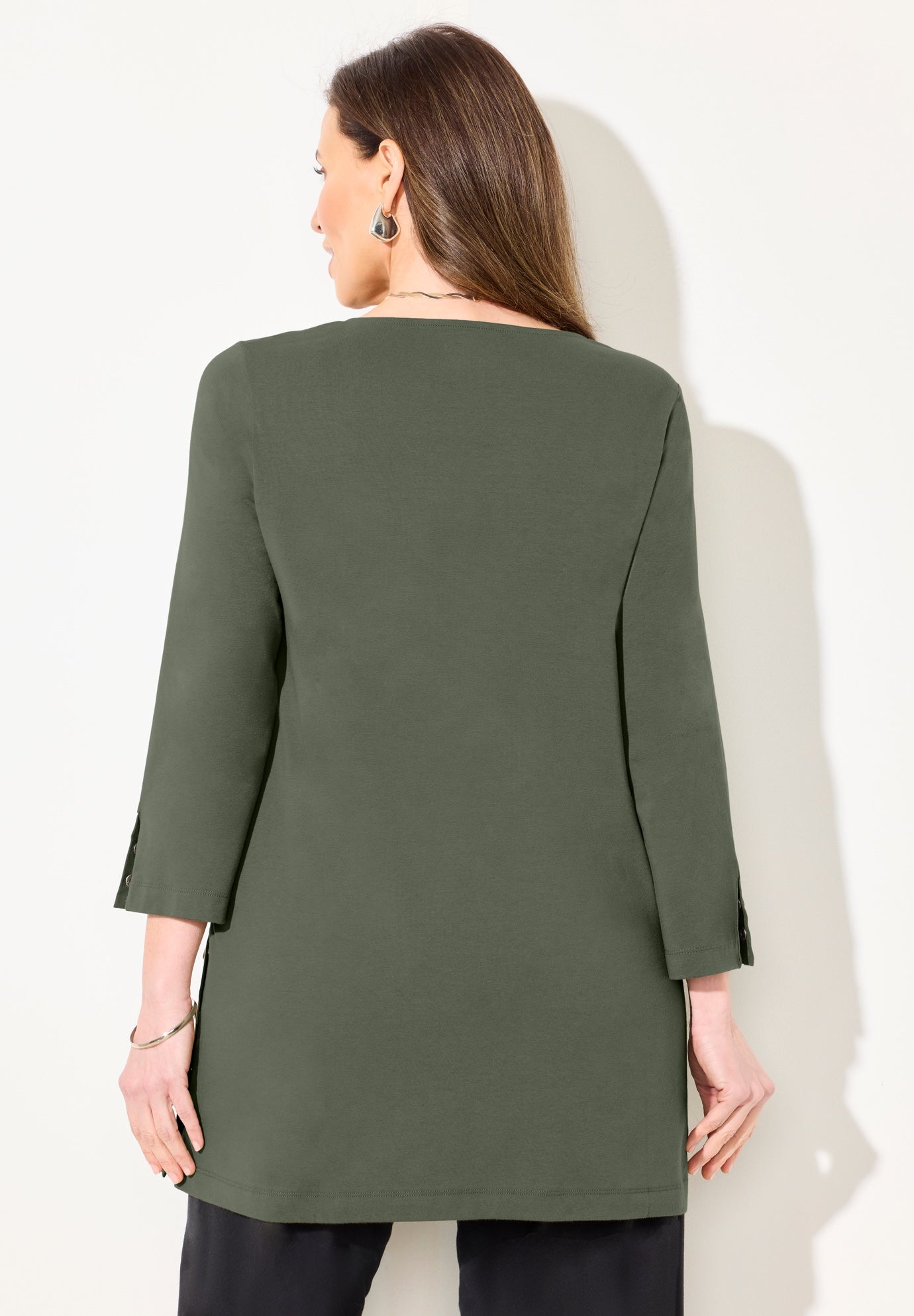 Suprema&reg; Studio Snap Accent Tunic image number 1