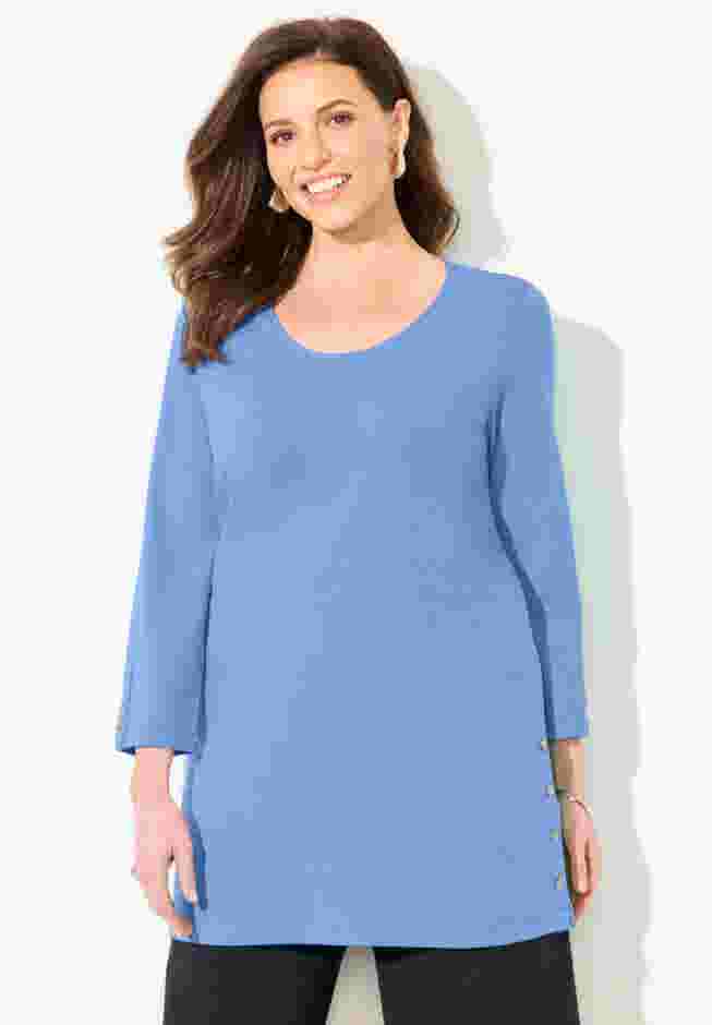 Suprema® Studio Snap Accent Tunic image number 0