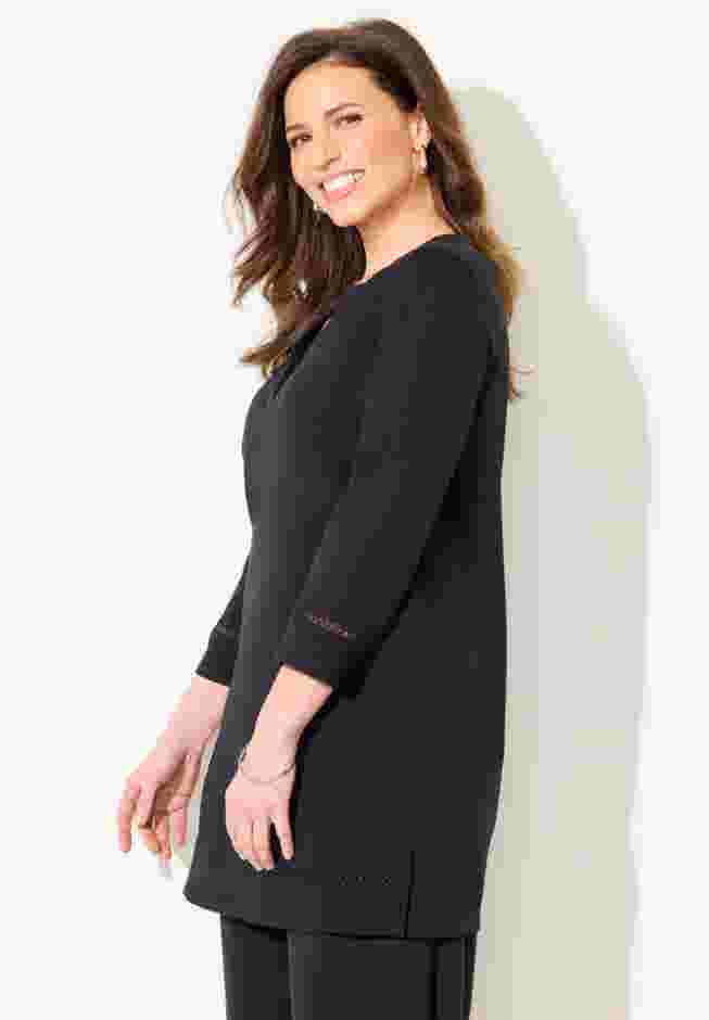 Suprema® Studio Lattice Trim Tunic image number 2