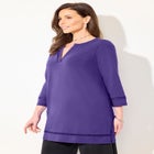 Suprema&reg; Studio Lattice Trim Tunic image number null