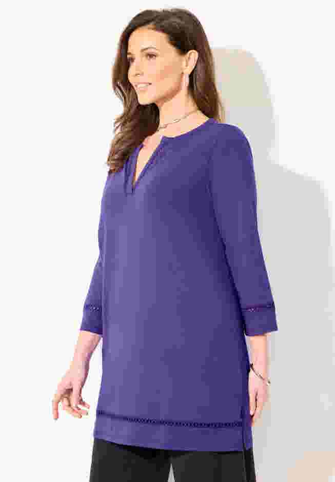 Suprema® Studio Lattice Trim Tunic image number 2