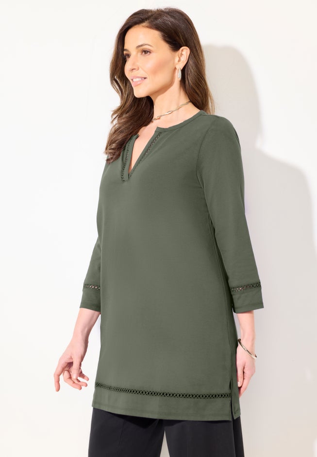 Suprema® Studio Lattice Trim Tunic image number 2