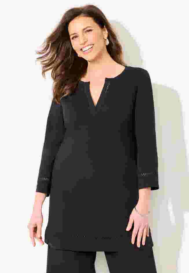 Suprema® Studio Lattice Trim Tunic image number 0