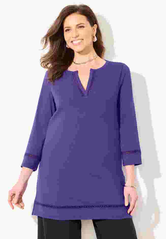 Suprema® Studio Lattice Trim Tunic image number 0