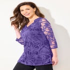 Jacquard Burnout Top image number null