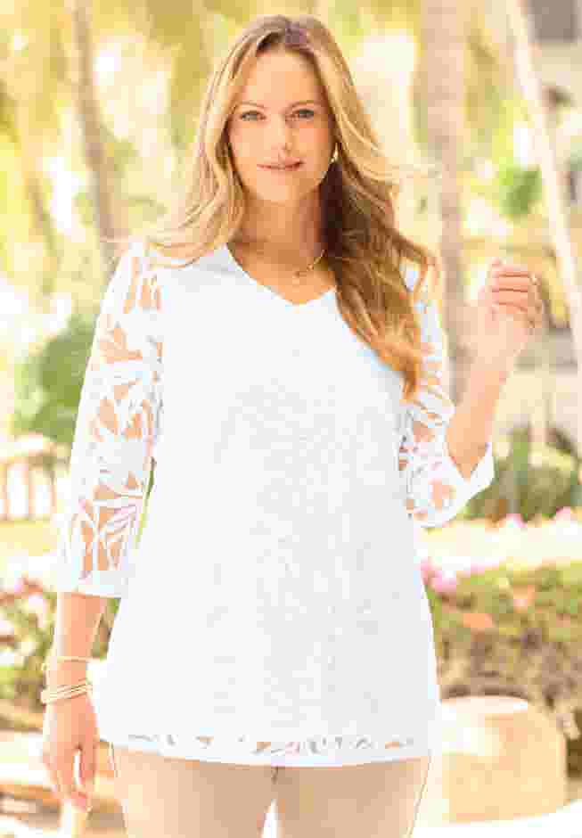 Jacquard Burnout Top image number 0