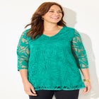 Jacquard Burnout Top image number null