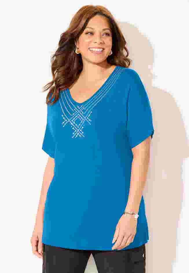 Embellished Dolman Tunic image number 0