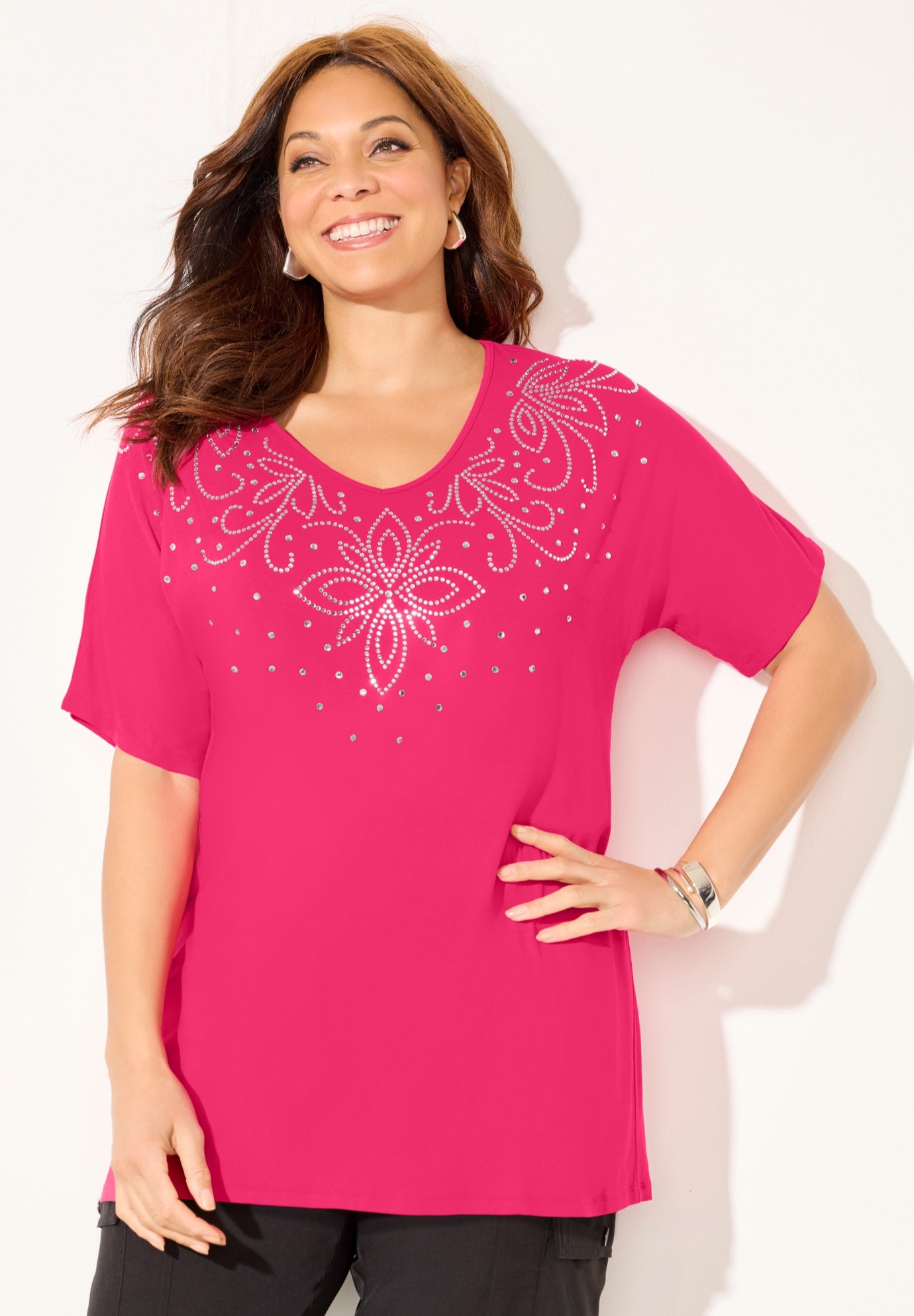Embellished Dolman Tunic image number 0
