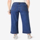 Plus Size Wide Leg Crop Jean image number 1