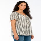 Embroidered Ruffle Blouse image number null