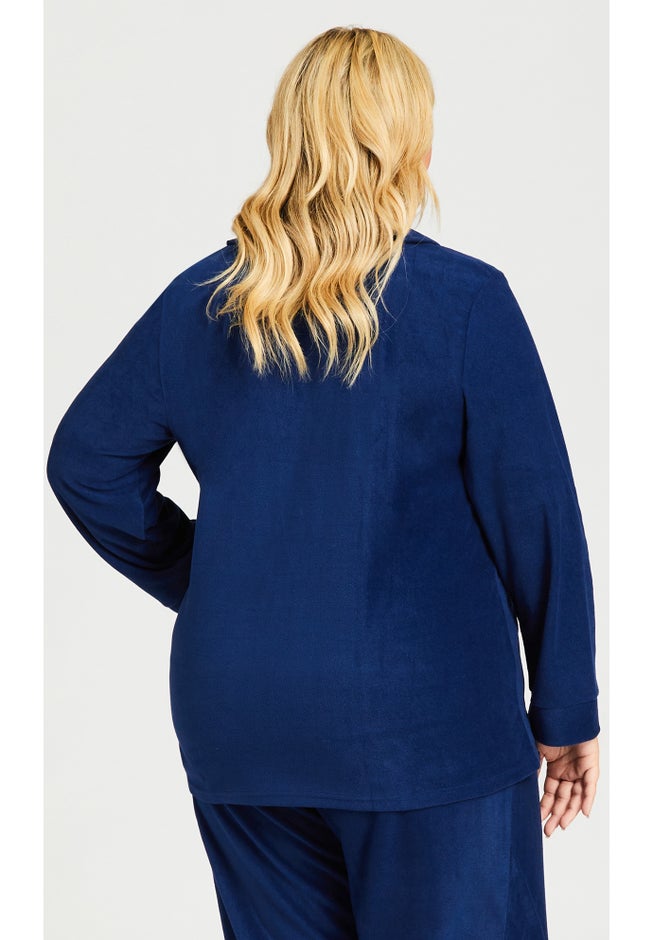 Button Fleece Top image number 1