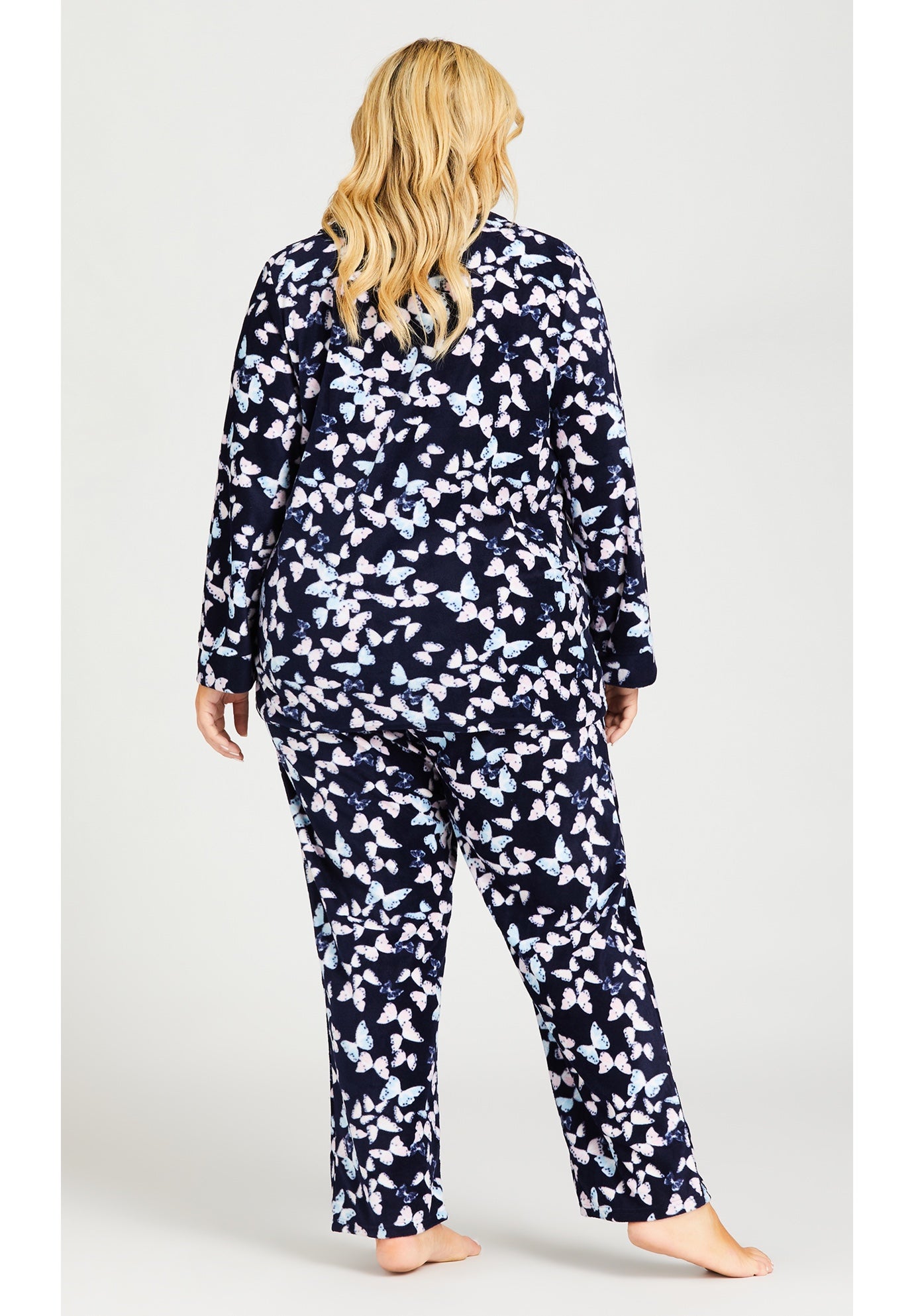 Button Fleece Sleep Top image number 1