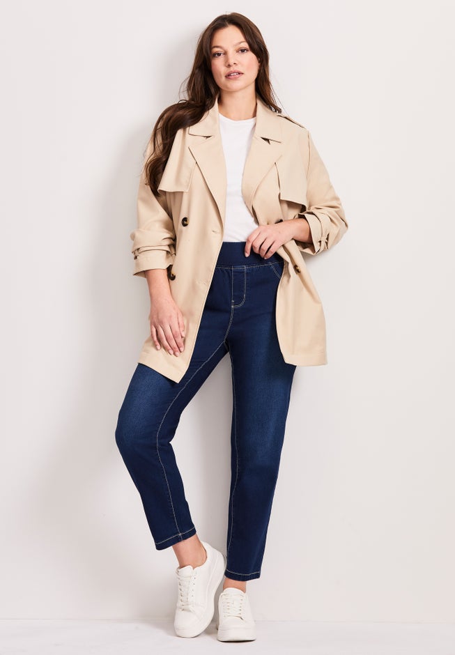 Butter Denim Pull-On High Rise Jean image number 6