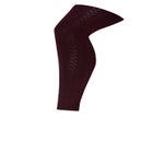 Plush Lined Cable Knit Footless Leggings image number null