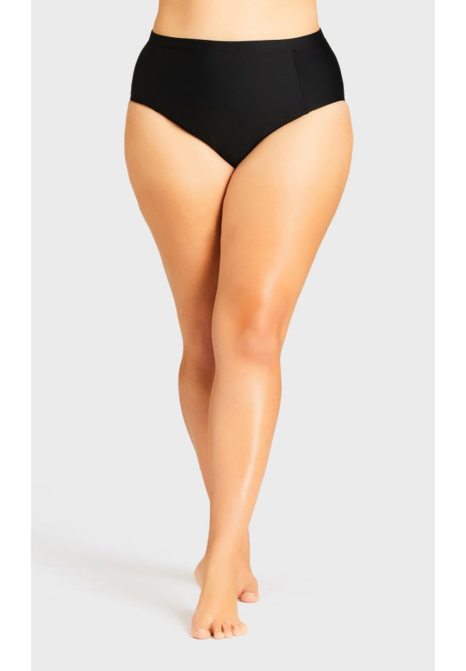 Knit High Waist Swim Brief image number 3