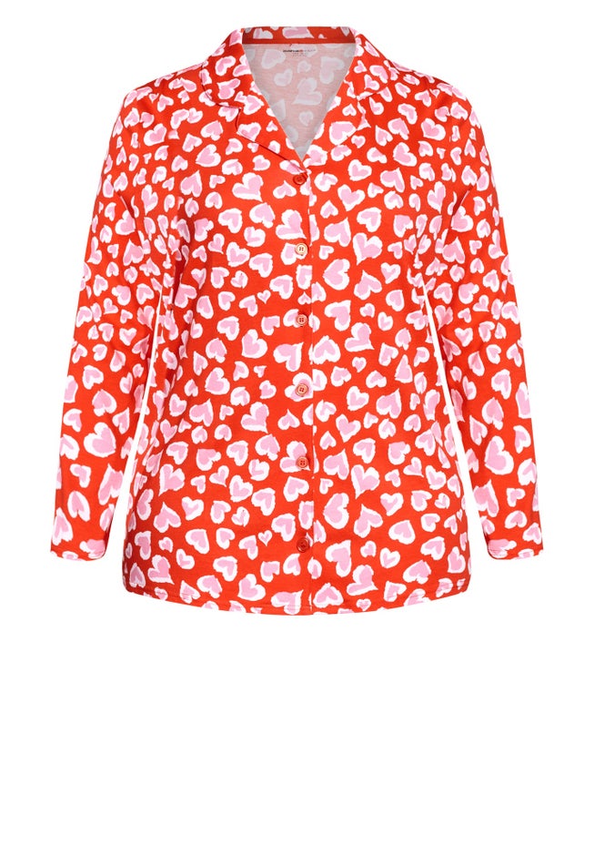 Button Heart Sleep Top image number 2