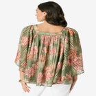 Square Neck Lurex Blouse image number null